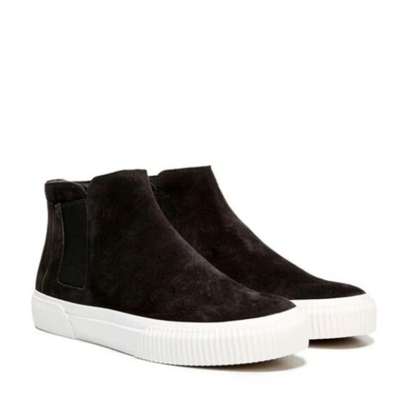 Vince Shoes - Vince Kelowna Sneaker Black Pewter Sport Suede size 6